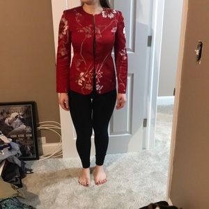 Anne Klein red blazer